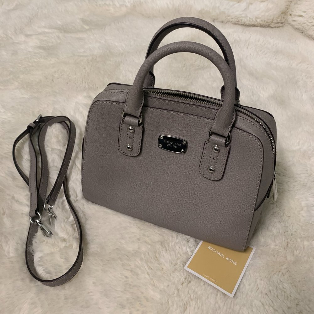 Michael Kors Sandrine Small Saffiano Leather Satchel